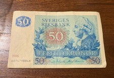 Banconota 50 Corone Svedesi
