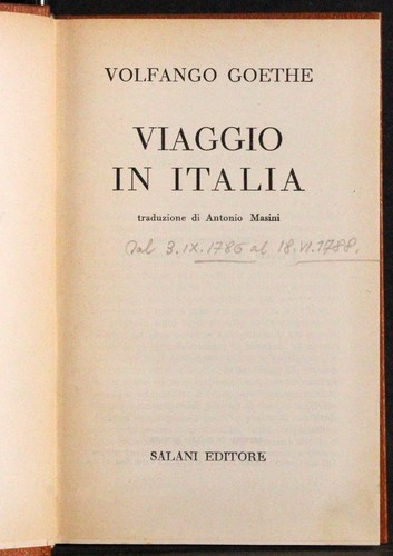 Viaggio italia volfango - in, italia.