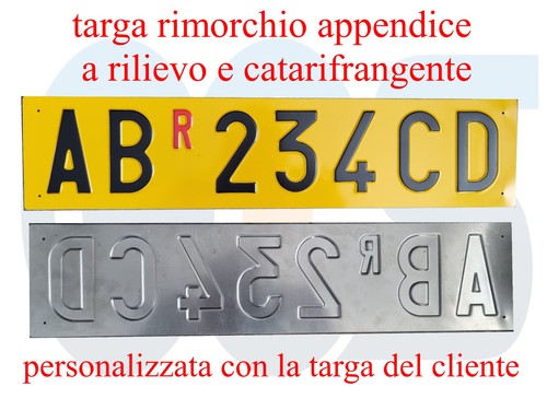 Targa ripetitrice alluminio - targa,