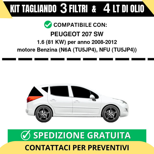 Tagliando per peugeot - tagliando, sw