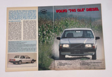 Clipping Ritaglio Articolo 1984 Volvo 740 GLE Diesel