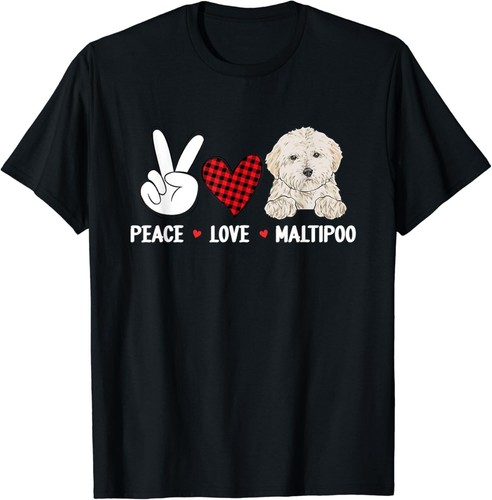 Shirt unisex maltipoo peace - t-shirt,