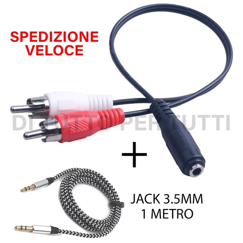 Cavo rca maschio - 2, jack