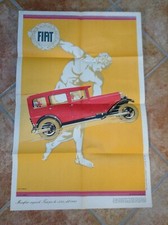 FIAT POSTER PUBBLICITARIO D’EPOCA CM52X79 SUPPL QUATTRORUOTE N°11 1969 