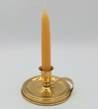 Porta candela "BUGIA" in OTTONE diametro 12cm alto 6cm Italiano senza candela