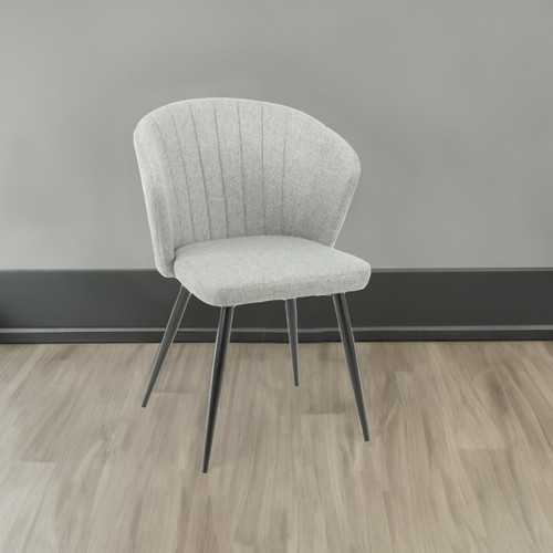 Sedia krid tessuto grigio - tessuto,