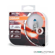 OSRAM Night Breaker SET Next Generation H1 12V 55W 150% più vista Duo Box