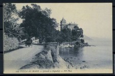 Italia Regno 1909 Sass. Z225 Cartolina Villa 100% Mare Con Timbro