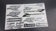 Adesivi moto argento metallizzato stickers per BMW S1000R laminati S1000 R