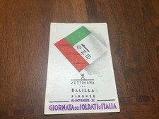 CARTOLINA - ONB SETTIMANA DEL BALILLA - FIRENZE 1932 - INVIATA A ITALO BALBO