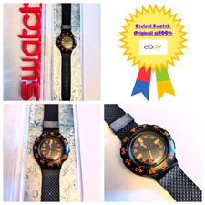 Swatch Scuba Nuovo SDB100 Barrier Reef 1990 Vintage Orologio da polso Anni 90