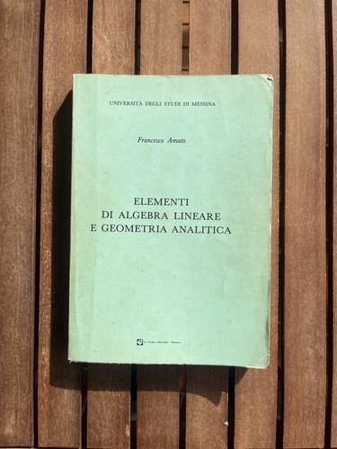 Manuale algebra lineare - algebra,