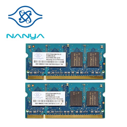 Nanya 1gb 2x512mb pc2 5300s - nanya,