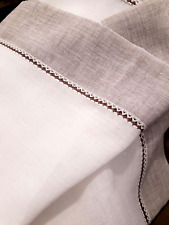 TENDINA A VETRO FINESTRA CASA Pronta AVORIO BORDO BEIGE cm 50x125