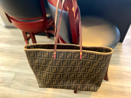 Borsa fendi zucca marrone zip - zucca,