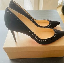 Christian Louboutin Anjalina 85 nero/nero taglia 39