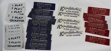 51 Vtg Jukebox Pricing Cards