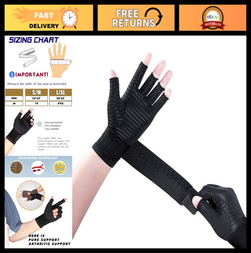 Guanti artrite compressione - a,