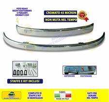 Paraurti Cromato Anteriore e Posteriore per Vecchia FIAT 500 D'EPOCA  dal 1957