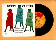 EP 7" 45gg - BETTY CURTIS - La pioggia cadrà +3 - ITA 1959 - EX/VG+