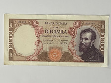 BANCONOTA CARTAMONETA ITALIA  10000 1973 MICHELANGELO QFDS Repubblica Italy