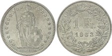 1 Franc Helvetia - 1963 B