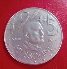 MEDAGLIA DEL DUCE,COPIA 20 LIRE 1945,MATERIALE AMAGNETICO 14,26 GRAMMI