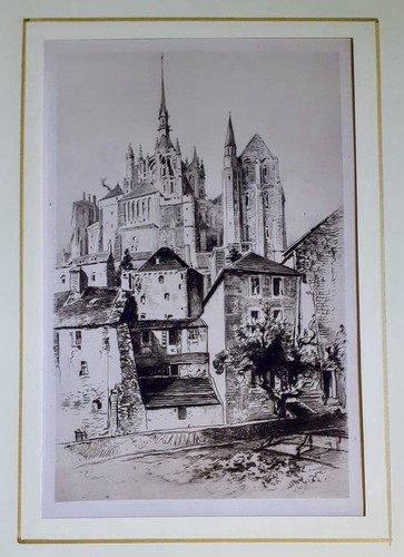 Mont saint michel tre stampe - mont, saint-michel.