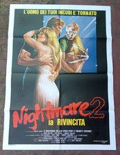 manifesto NIGHTMARE 2 rivincita Freddy's Revenge Freddy Krueger HORROR orig 1986