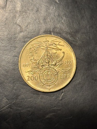 Moneta 200 lire - moneta,