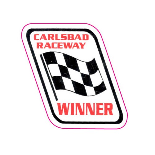 Adesivo carlsbad raceway - adesivo,