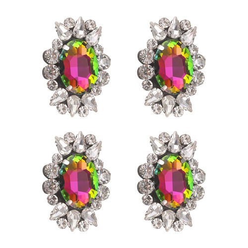 4pcs applique con cristalli - 4pcs,