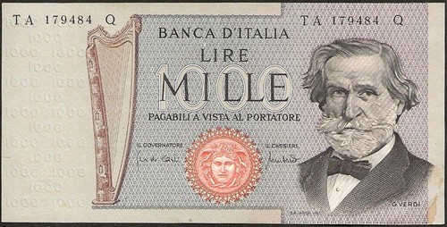 Italia banconota di 1000 - italia,
