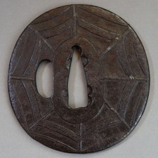 Nihonto Tsuba Ferro Jigedori