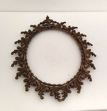 CORNICE OVALE VUOTA IN OTTONE