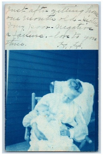 1906 cianotipo vecchia - vecchia, donna