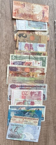 Lotto banconote miste - banconote, monete