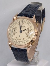 Oversize Arcadia Valjoux 22 cassa oro anse a ragno femmina cronografo swiss made