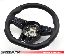 Volante Piatto Audi S-LINE IN Cuoio A3 S3 A4 B9 S4 A5 S5 8W Scambio Standard