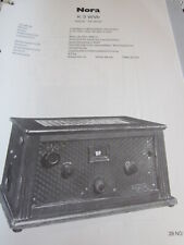 Schema elettrico N Radio Nora