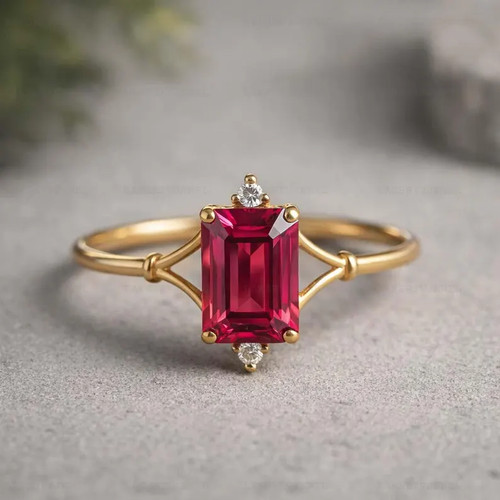Anello zaffiro rosa - anello,