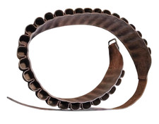 cartuccera da caccia calibro 12 in cuoio vintage e in condizioni ottime