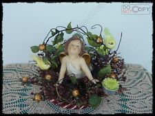 L’ANGELO DEL NATALE CENTRO TAVOLO NATALIZIO - Ogg. Artigian. Pezzo Unico Firmato