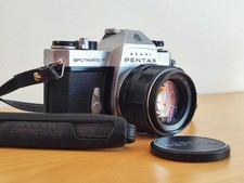 Pentax Spotmatic F con Takumar super multi coated  50mm f1.4 7 lens 