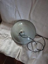 vintage anni 50  lampada industriale in alluminio diametro cm 43
