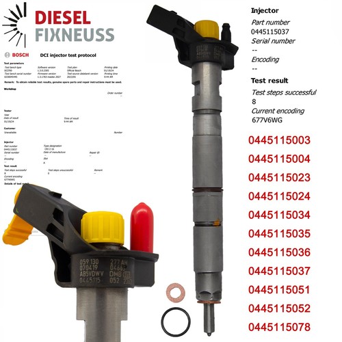0445115052 iniettore audi - 0445115052,