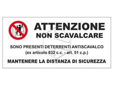 Punte antiladro, Targa