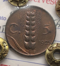 5 Centesimi Spiga 1925 FDC