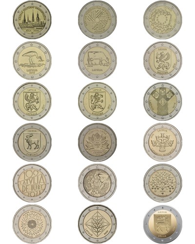 Euro commemorativi lettonia - euro,