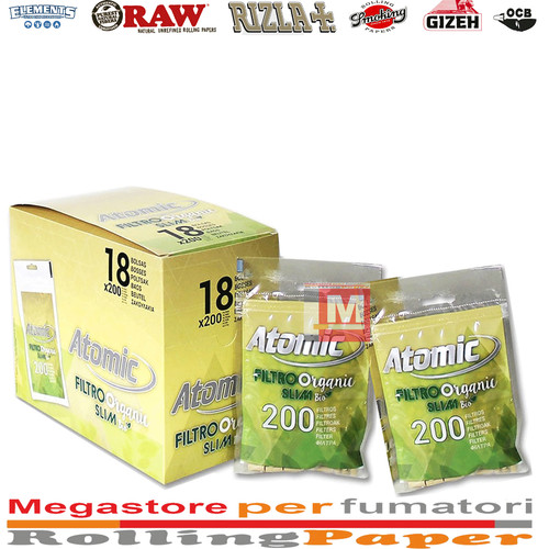 Atomic organic slim filtri 6mm - atomic,